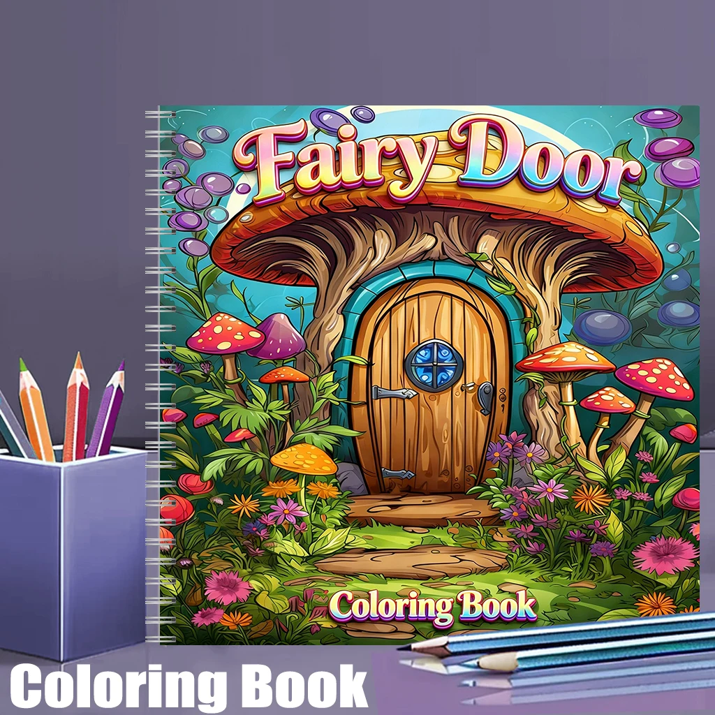 Libro da colorare con porta de - Adult Coloring Book Stress Relief recensione e prezzo