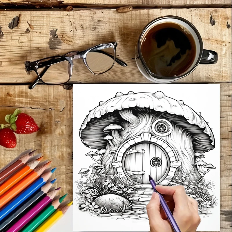 Libro da colorare con porta de - Adult Coloring Book Stress Relief recensione e prezzo